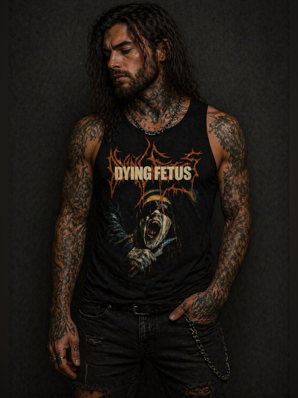 Dying Fetus Make Them Beg for Death Cotton Black Tank Top, Sz S up to 2XL